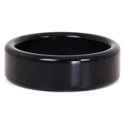 Kiotos Cockring en aluminium Circle 15mm Noir